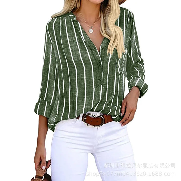 Ermelinda Casual Striped Shirt