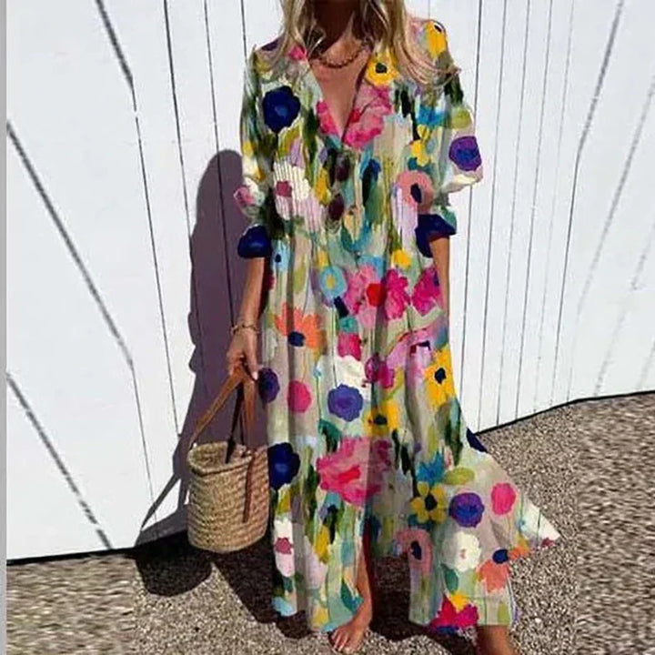 Demi Colourful Boho Maxi-Dress