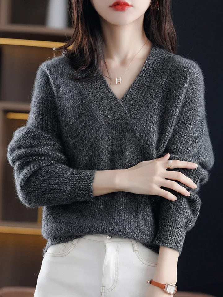 Enrica Knit V-neck Sweater