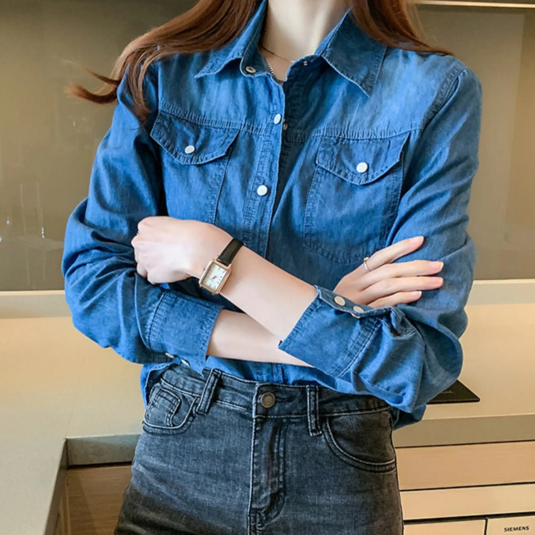 Renata Slim Fit Denim Shirt