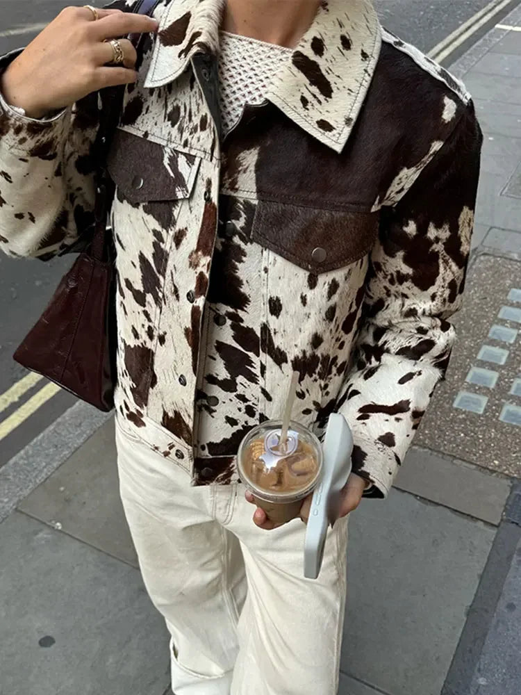 Jina Spotted Printed Jacket