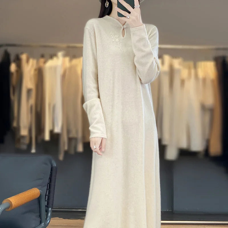 Vera Luxurious Knitted Cashmere Dress