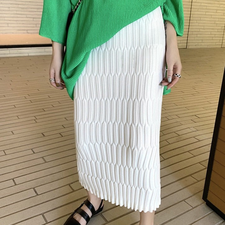 Anna Elegant Knitted Skirt