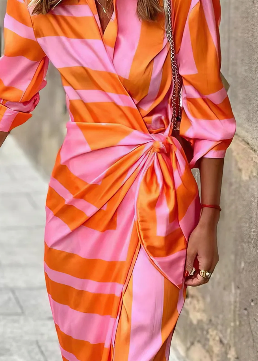 Solana | Printed Wrap Dress