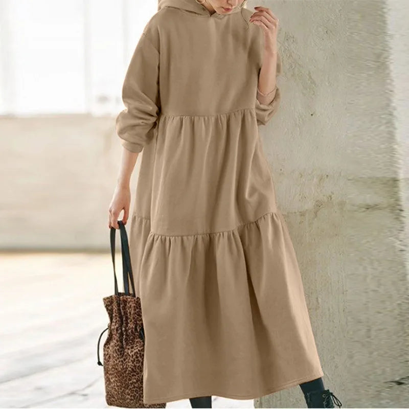 Isabella | Long Sleeved Hoodie Dress