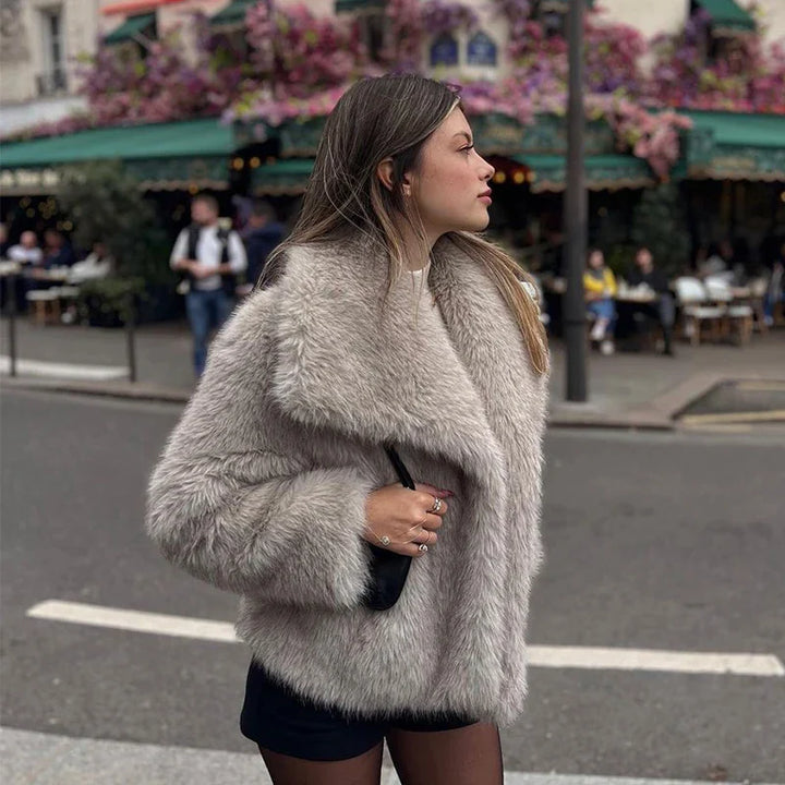 Alessia Fluffy Fur Coat