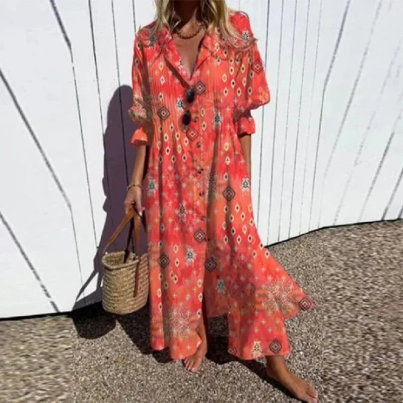 Demi Colourful Boho Maxi-Dress