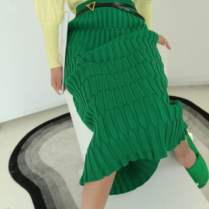 Anna Elegant Knitted Skirt