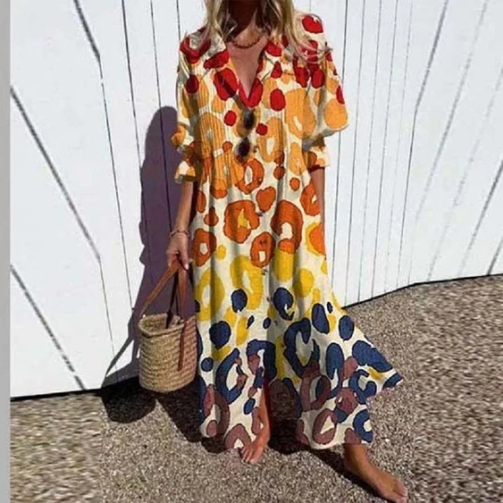 Demi Colourful Boho Maxi-Dress