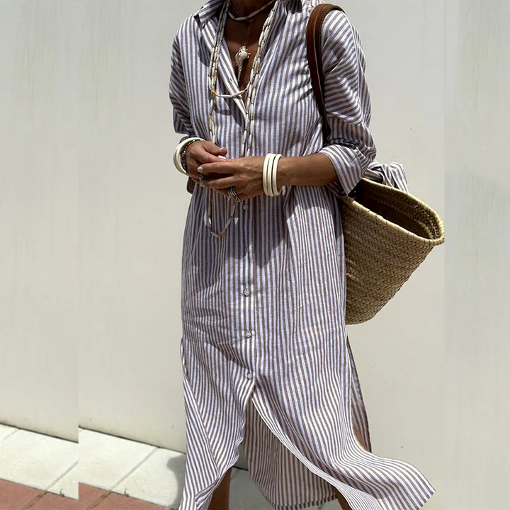 Sophie | Striped Shirt Dress