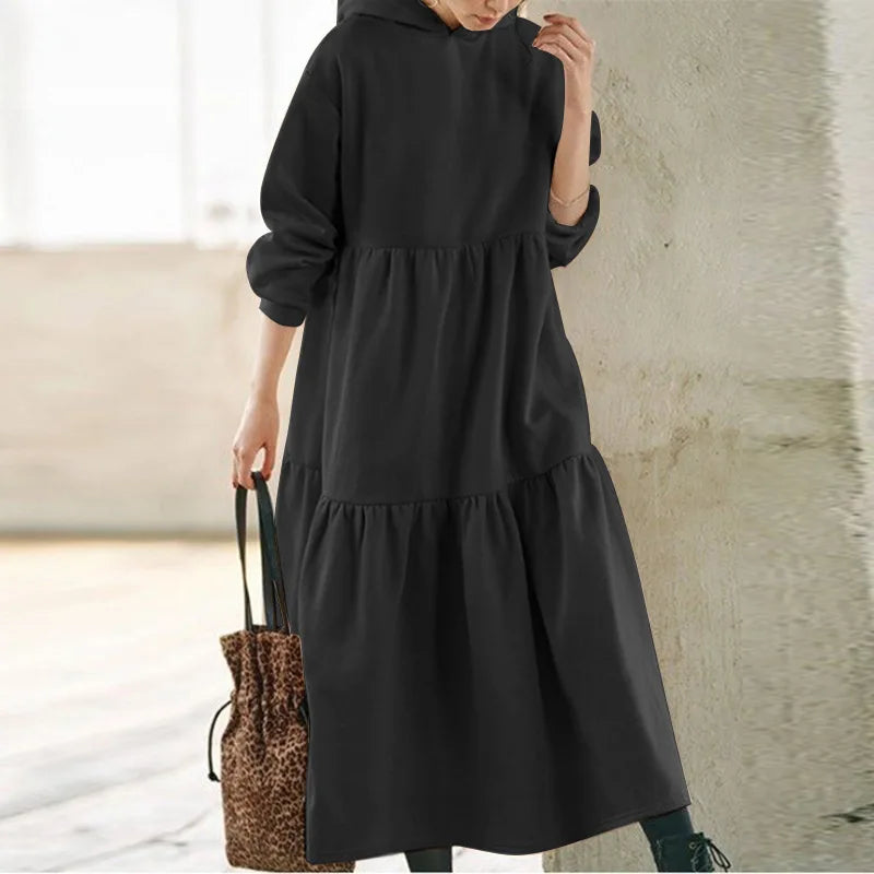 Isabella | Long Sleeved Hoodie Dress