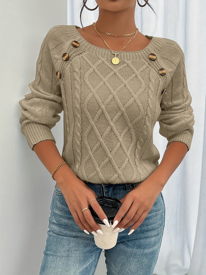 Marie Cozy cable knit sweater