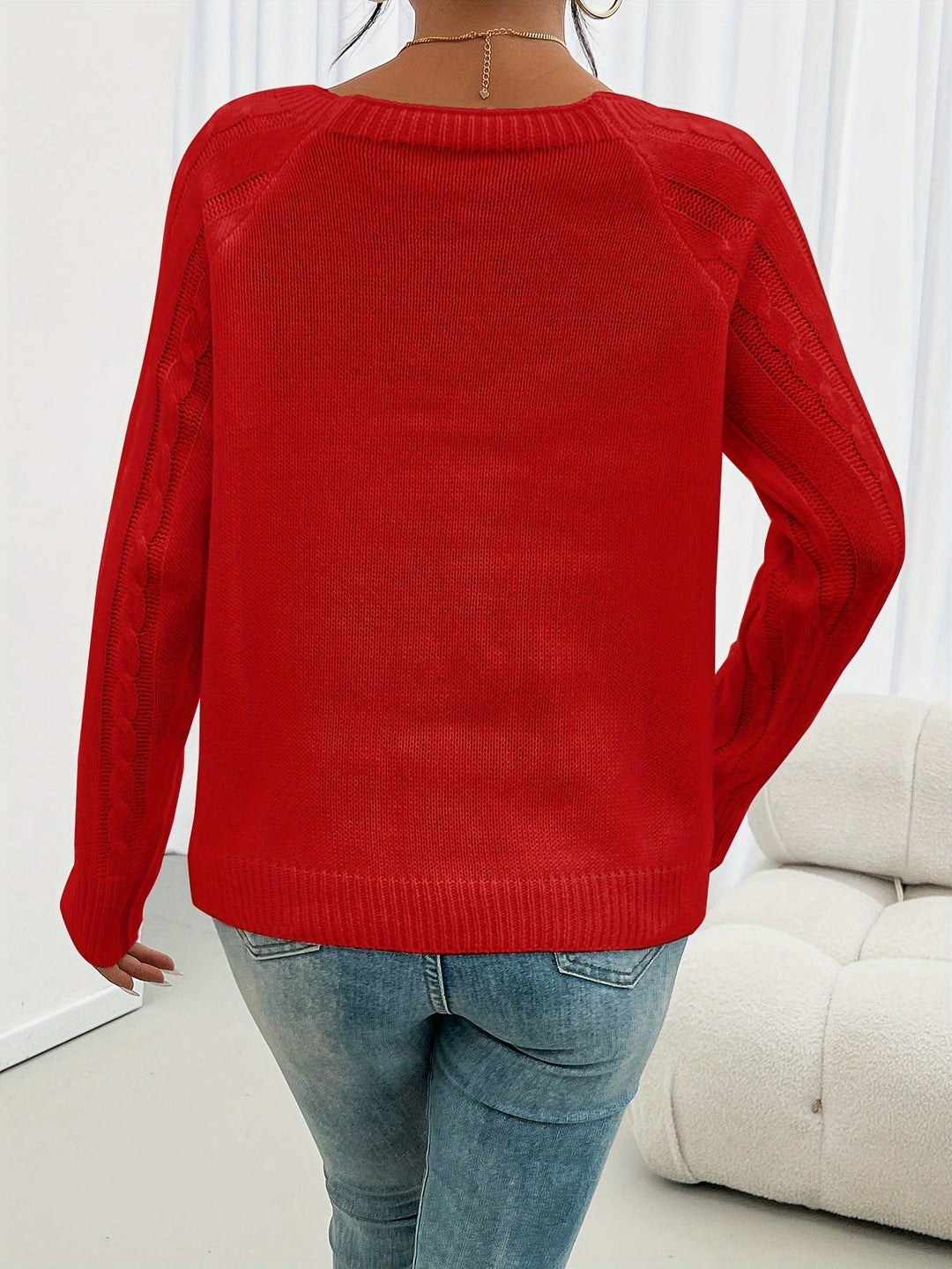 Marie Cozy cable knit sweater