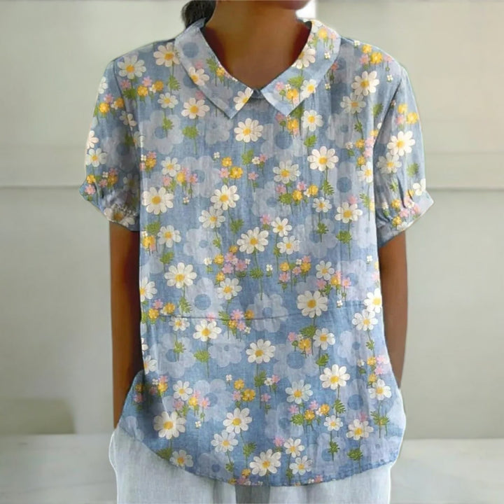 Norah Classic Casual Floral Shirt