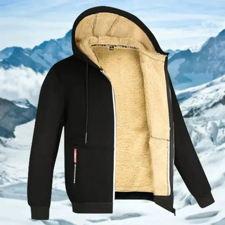 Arie | Men's Winter Jacket with Hood and Fleece