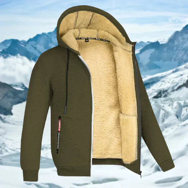 Arie | Men's Winter Jacket with Hood and Fleece