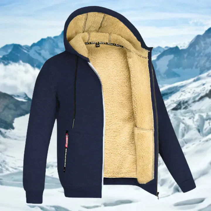 Arie | Men's Winter Jacket with Hood and Fleece