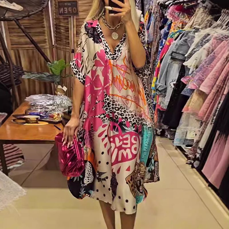 Lucia Boho Casual Multi-Color Dress