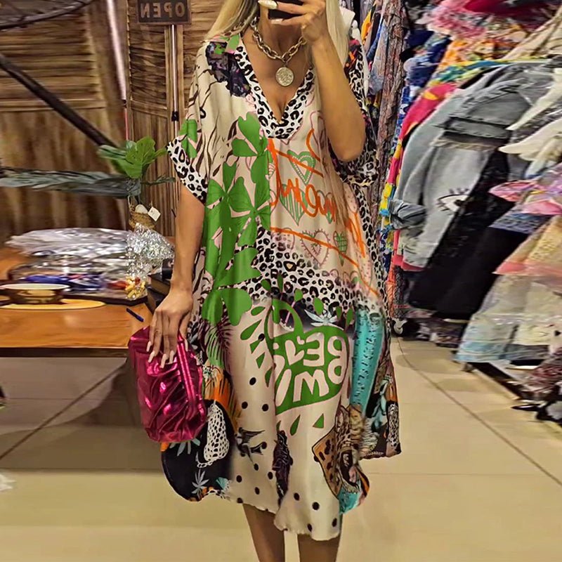 Lucia Boho Casual Multi-Color Dress