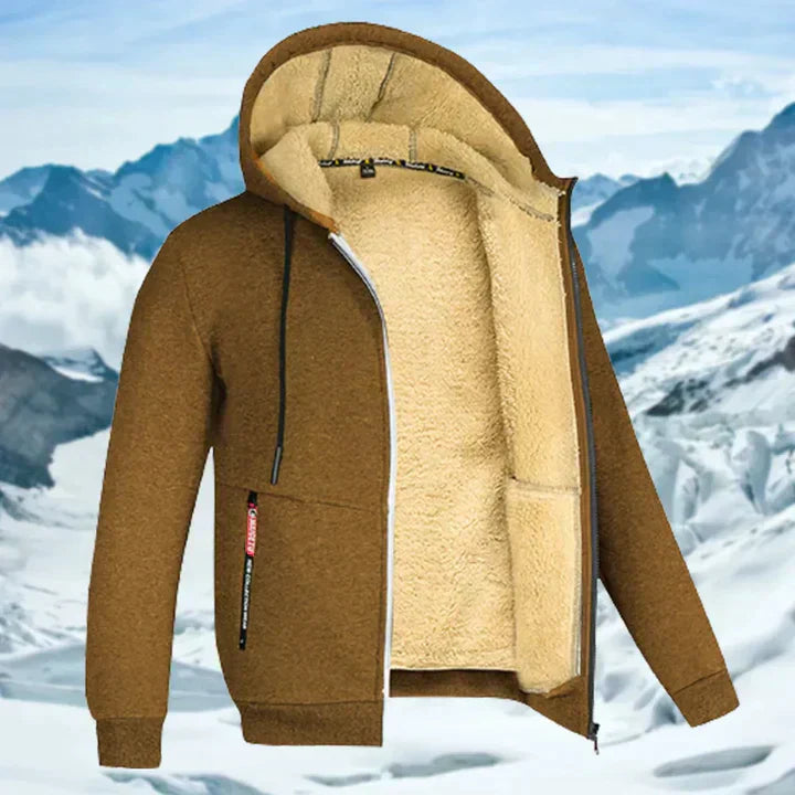 Arie | Men's Winter Jacket with Hood and Fleece