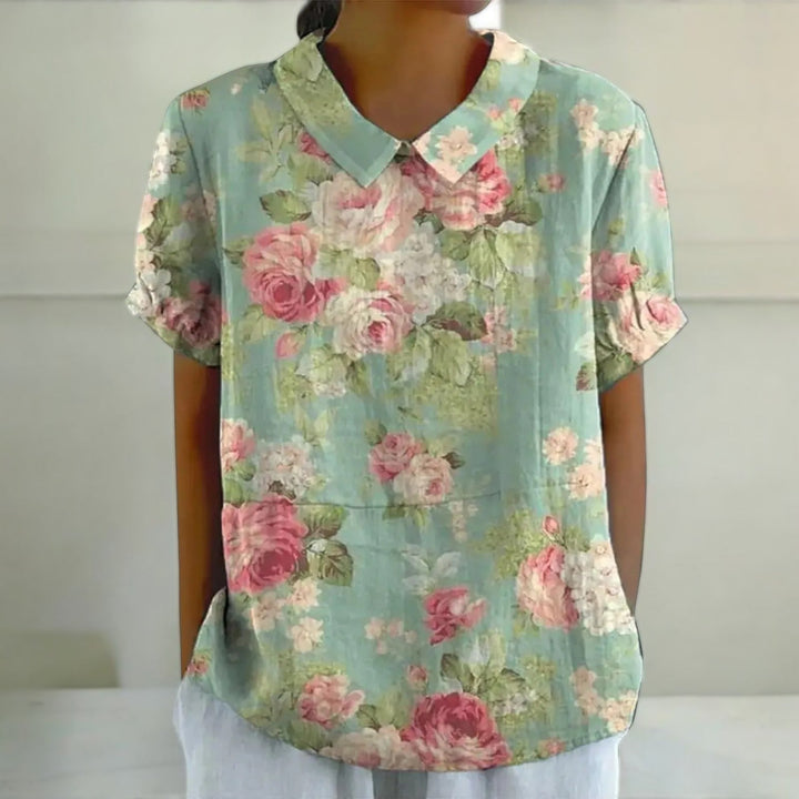 Norah Classic Casual Floral Shirt