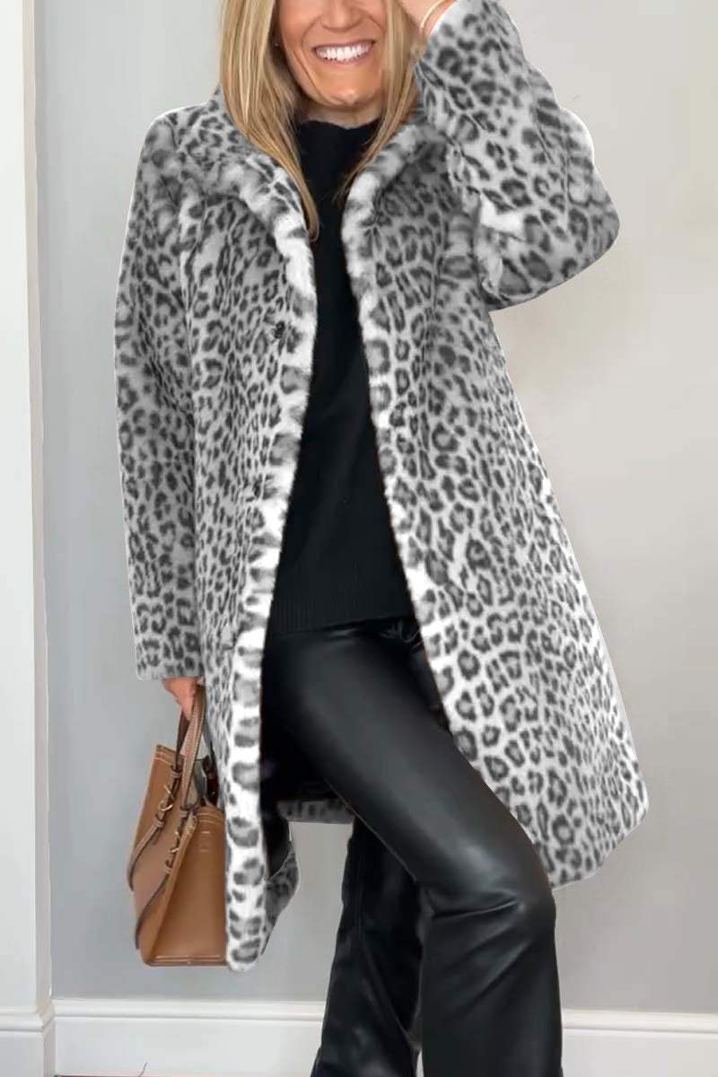 Leah | Leopard Print Coat