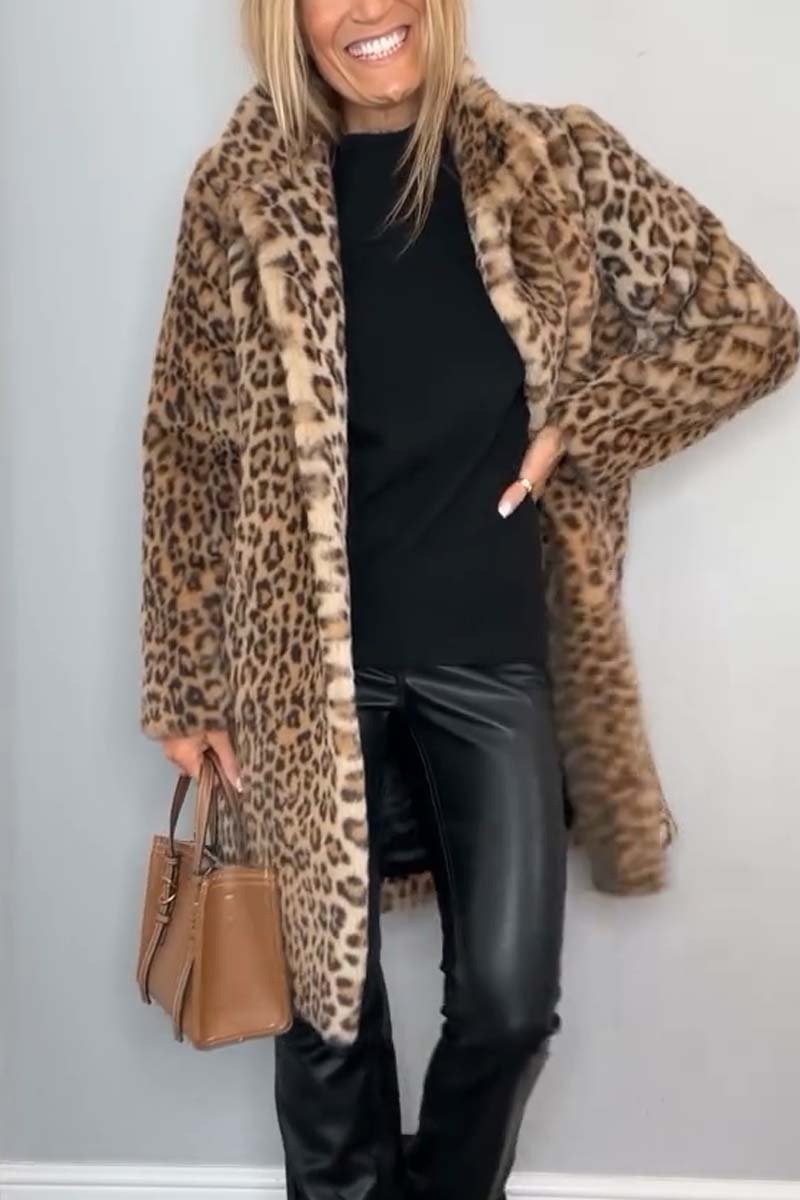 Leah | Leopard Print Coat