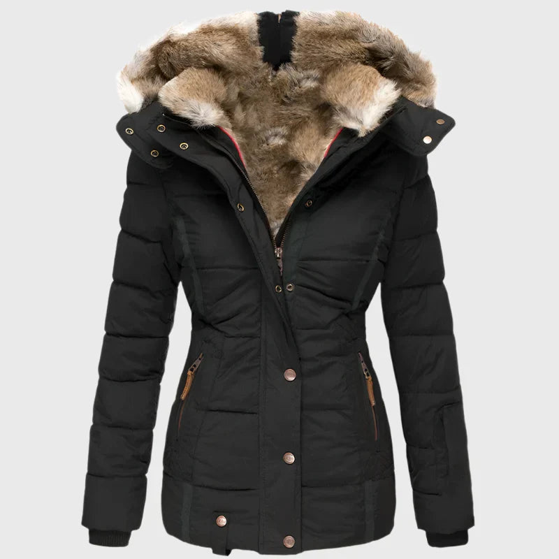 Belen | Warm Winter Coat with Fur Lining