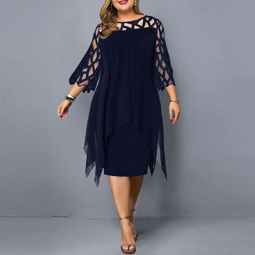 Annika | Plus Size Midi Dress