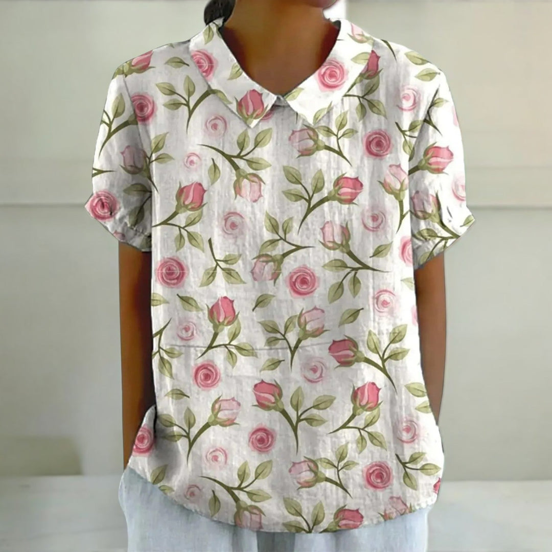 Norah Classic Casual Floral Shirt